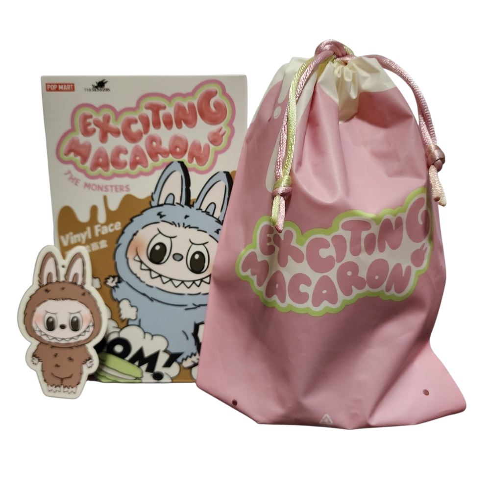Authentic Pop Mart Labubu Exciting Macaron Toffee Vinyl Face Plush Confirmed